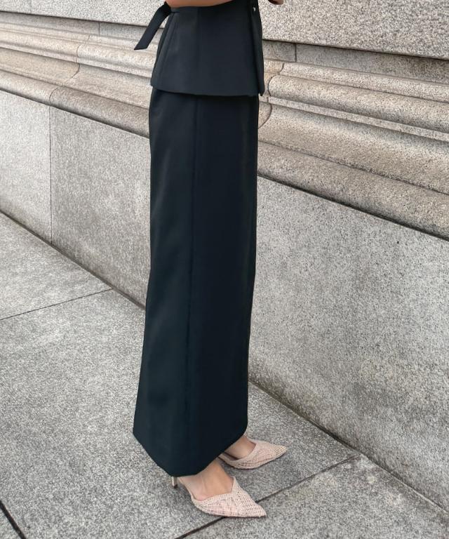 JENNEストレートスカート（防シワ・UVカット機能生地）_sty26ss-sk07