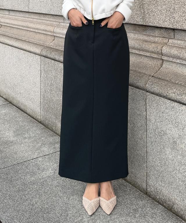 JENNEストレートスカート（防シワ・UVカット機能生地）_sty26ss-sk07