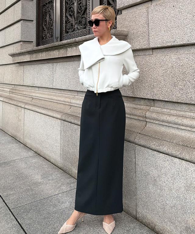 JENNEストレートスカート（防シワ・UVカット機能生地）_sty26ss-sk07