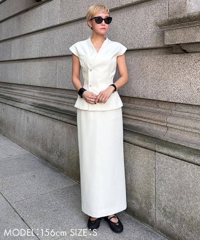 JENNEストレートスカート（防シワ・UVカット機能生地）_sty26ss-sk07