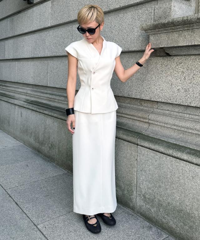 JENNEストレートスカート（防シワ・UVカット機能生地）_sty26ss-sk07