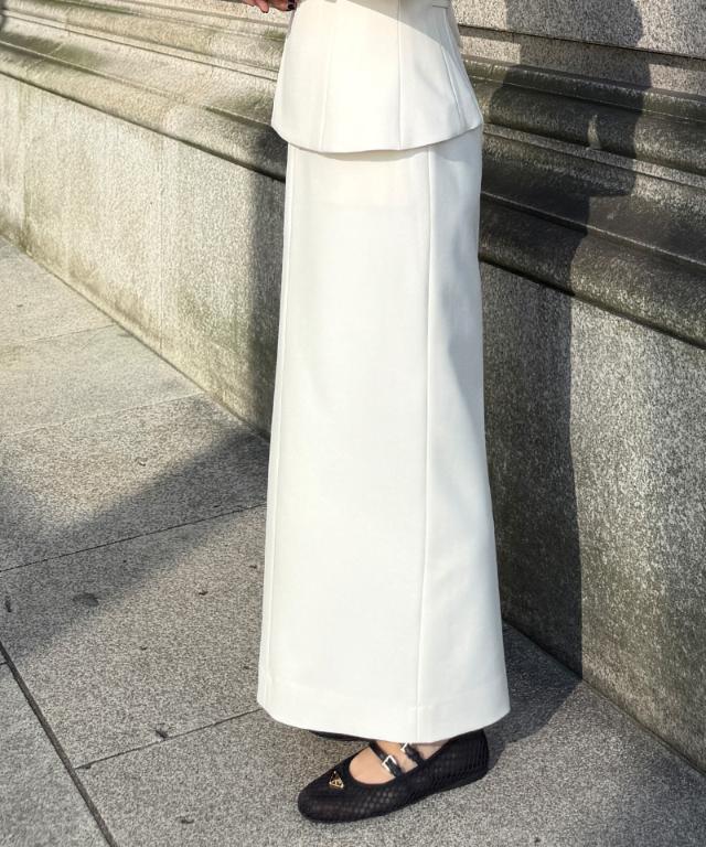 JENNEストレートスカート（防シワ・UVカット機能生地）_sty26ss-sk07