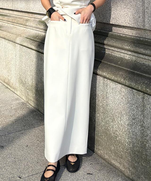 JENNEストレートスカート（防シワ・UVカット機能生地）_sty26ss-sk07