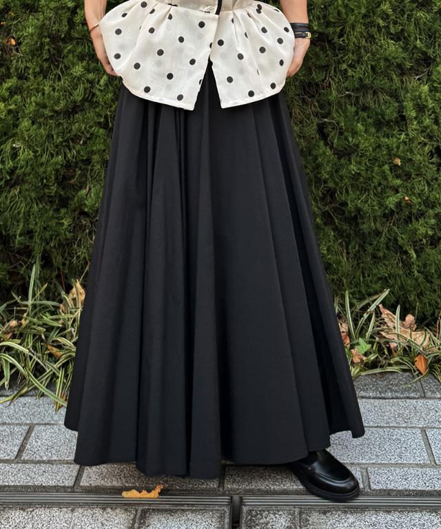クール素材ボリュームドレススカート_sty26ss-sk20