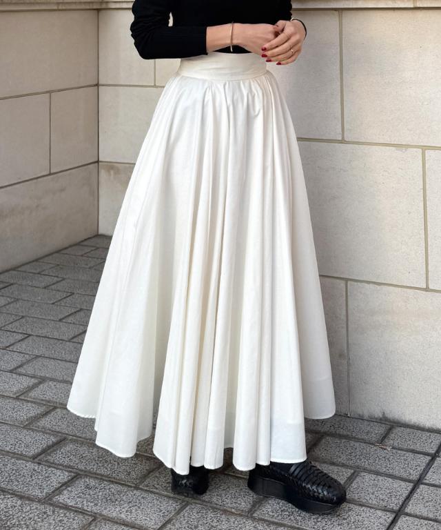 クール素材ボリュームドレススカート_sty26ss-sk20