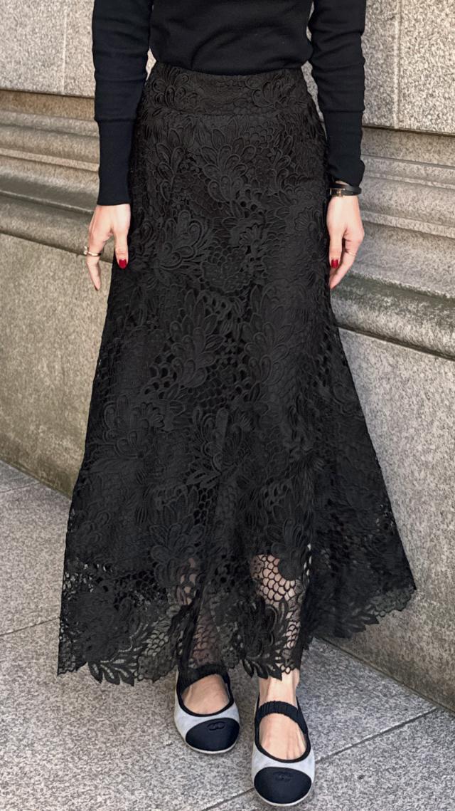 JENNEレースマーメイドスカート