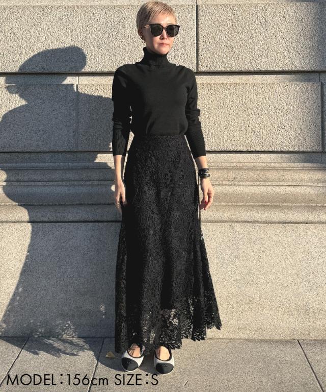 JENNEレースマーメイドスカート_sty26ss-sk21
