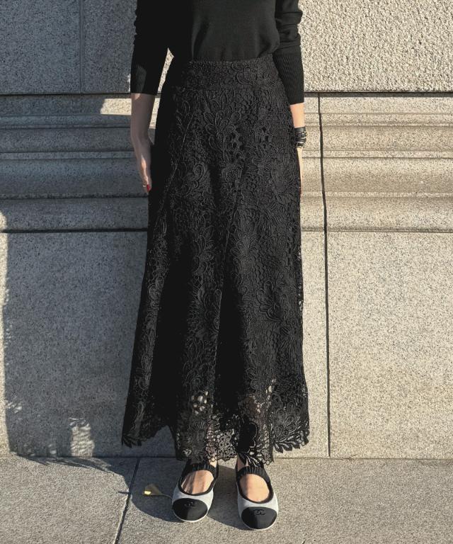 JENNEレースマーメイドスカート_sty26ss-sk21