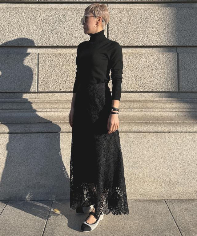 JENNEレースマーメイドスカート_sty26ss-sk21