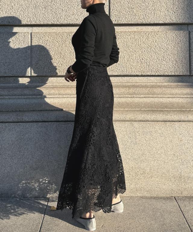 JENNEレースマーメイドスカート_sty26ss-sk21
