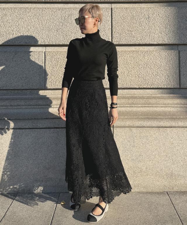 JENNEレースマーメイドスカート_sty26ss-sk21