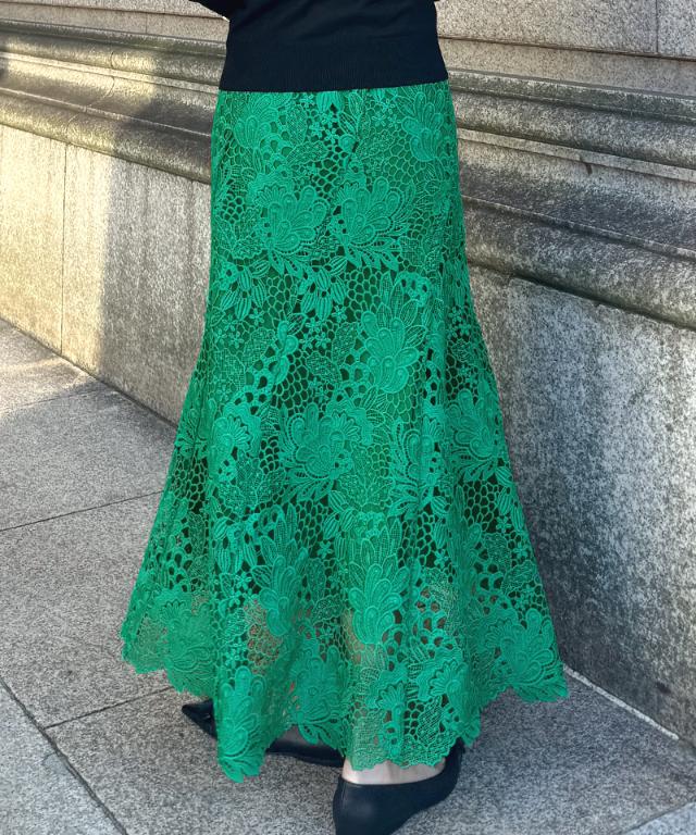 JENNEレースマーメイドスカート_sty26ss-sk21