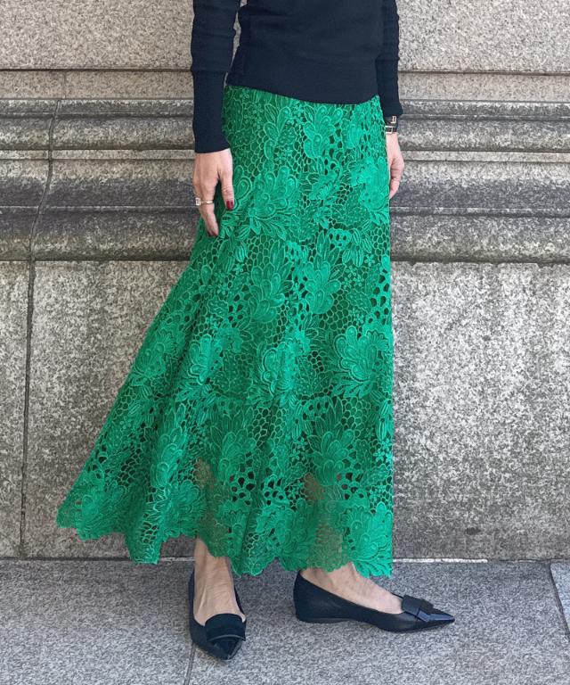 JENNEレースマーメイドスカート_sty26ss-sk21