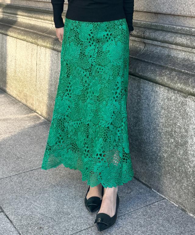 JENNEレースマーメイドスカート_sty26ss-sk21