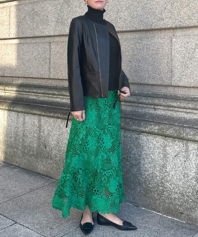 JENNEレースマーメイドスカート_sty26ss-sk21