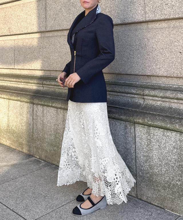 JENNEレースマーメイドスカート_sty26ss-sk21