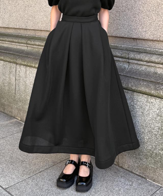 タックダンボールニットスカート_sty26ss-sk33