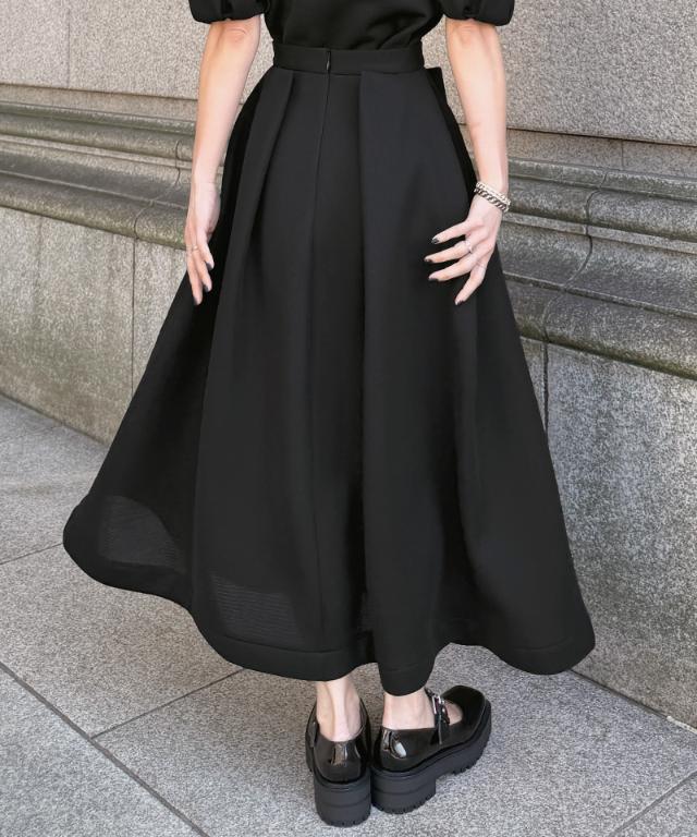 タックダンボールニットスカート_sty26ss-sk33