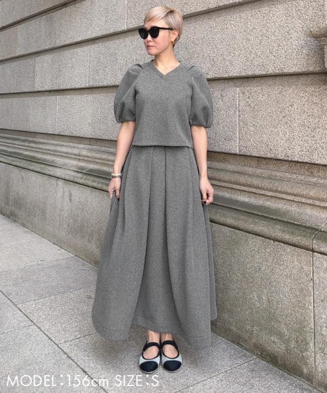 タックダンボールニットスカート_sty26ss-sk33