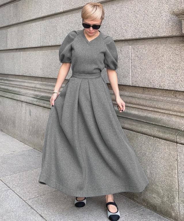 タックダンボールニットスカート_sty26ss-sk33