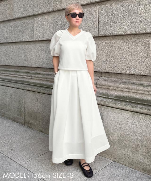 タックダンボールニットスカート_sty26ss-sk33