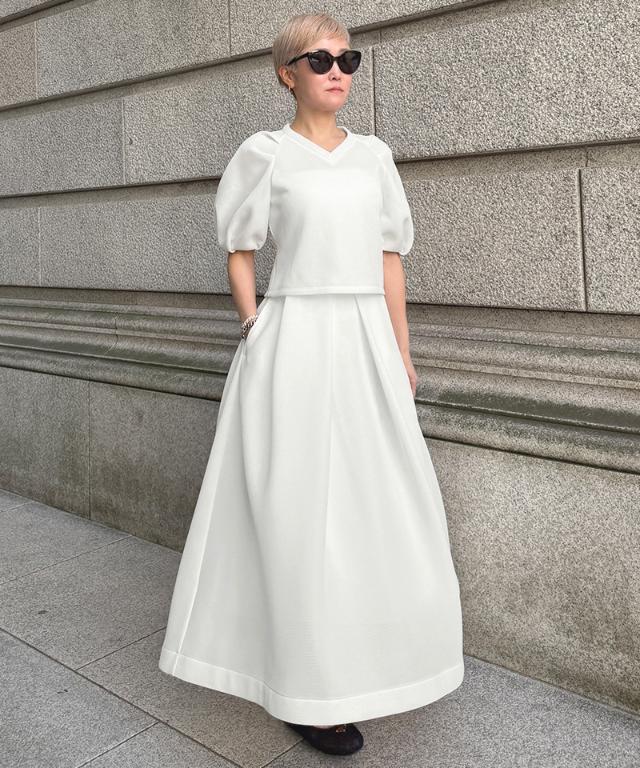 タックダンボールニットスカート_sty26ss-sk33