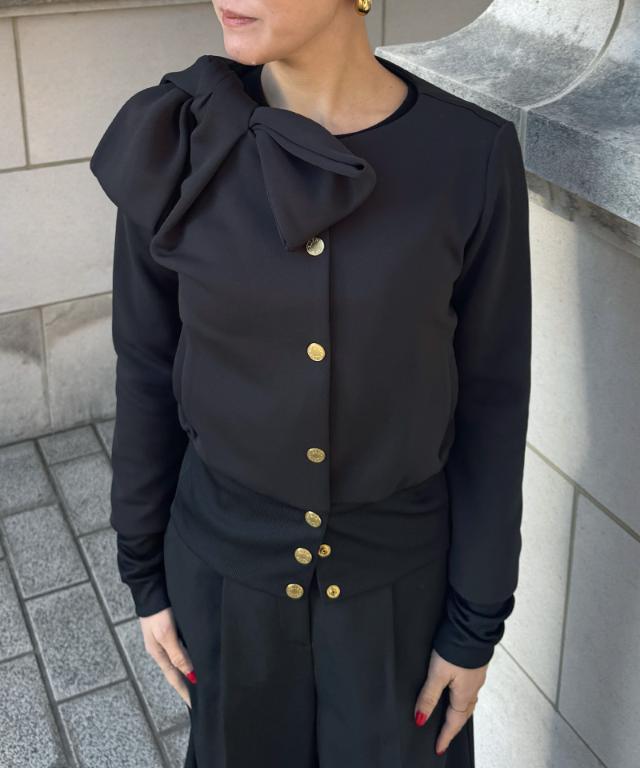 日本製おりがみリボンブルゾン（紫外線９９．９％カット）_sty26ss-tp25