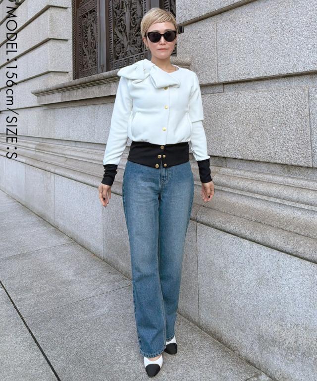 日本製おりがみリボンブルゾン（紫外線９９．９％カット）_sty26ss-tp25