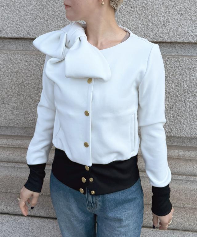 日本製おりがみリボンブルゾン（紫外線９９．９％カット）_sty26ss-tp25