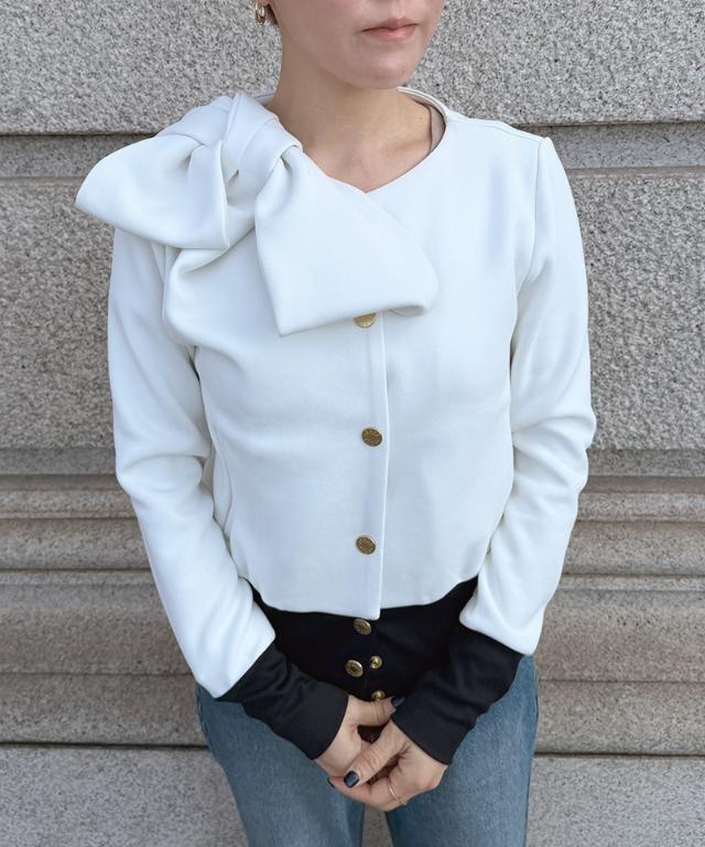 日本製おりがみリボンブルゾン（紫外線９９．９％カット）_sty26ss-tp25