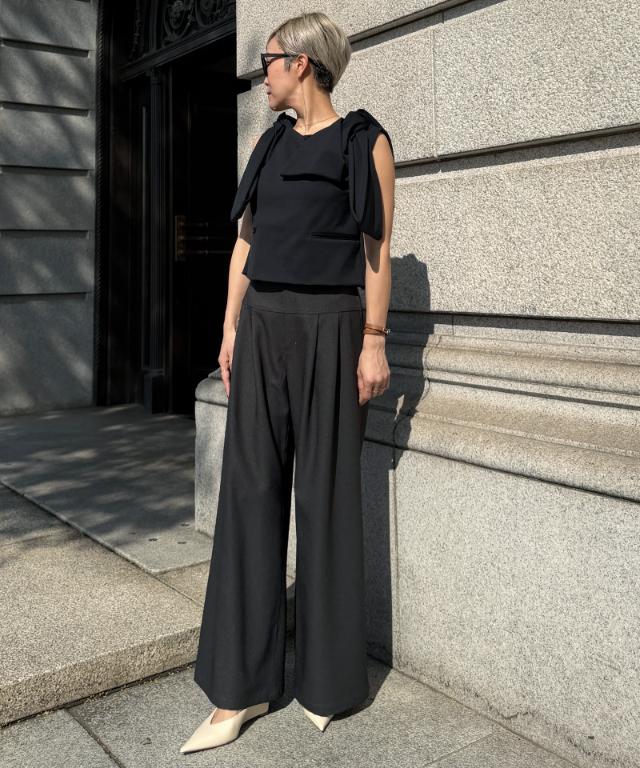 リボンVネックトップス_sty26ss-tp46