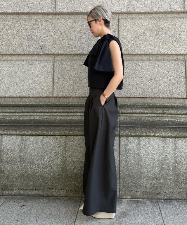 リボンVネックトップス_sty26ss-tp46