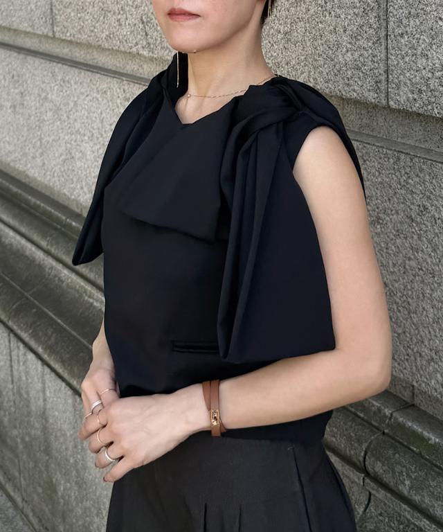 リボンVネックトップス_sty26ss-tp46