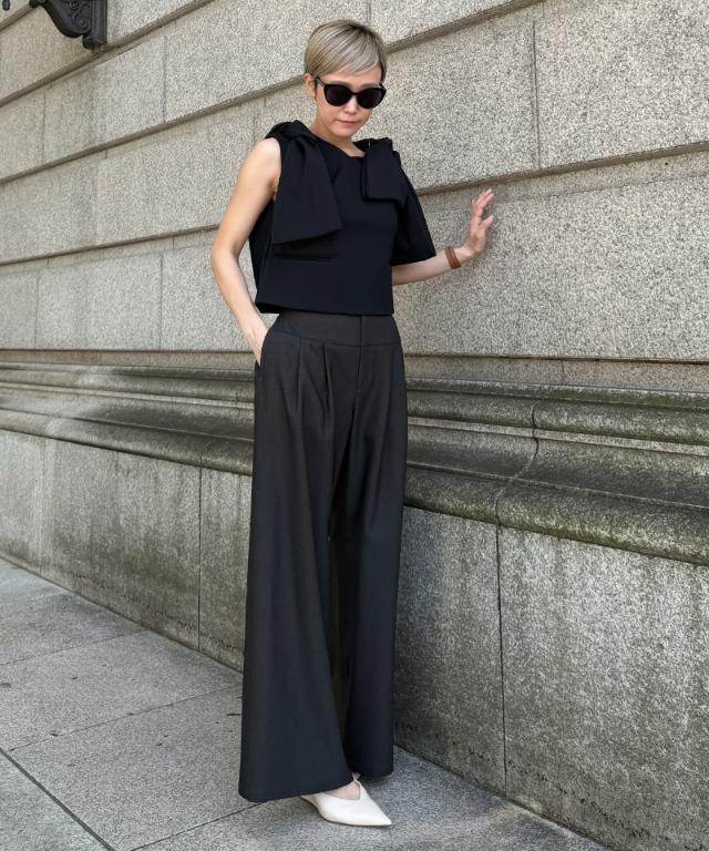 リボンVネックトップス_sty26ss-tp46