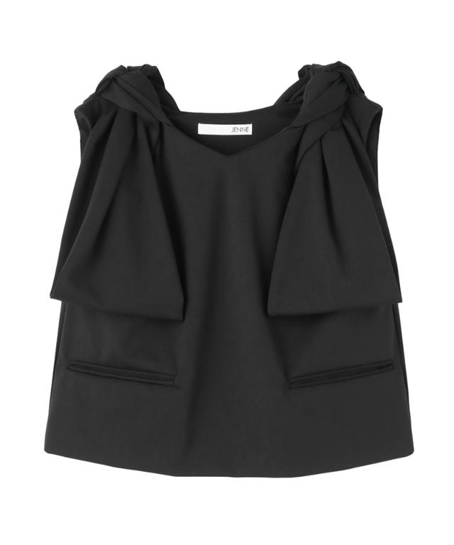 リボンVネックトップス_sty26ss-tp46