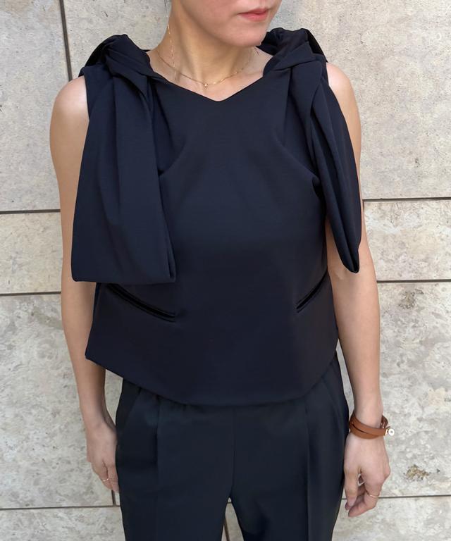 リボンVネックトップス_sty26ss-tp46