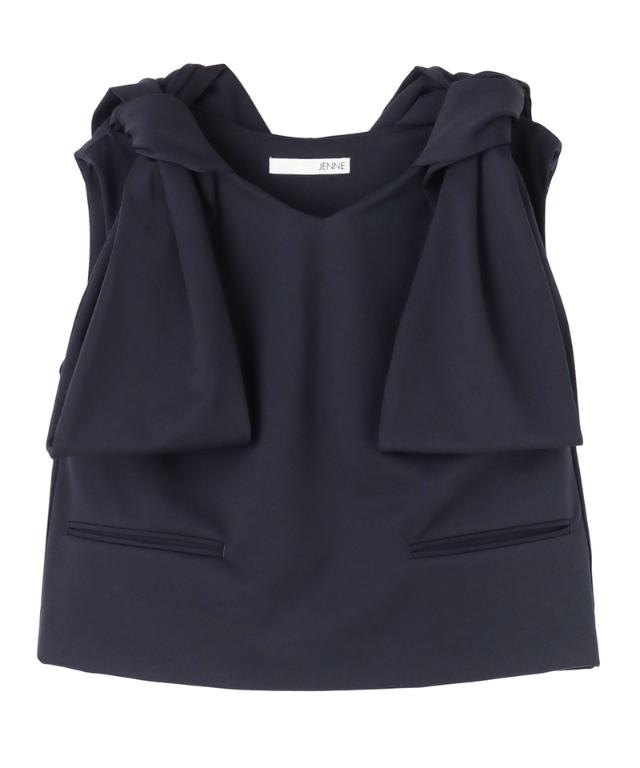 リボンVネックトップス_sty26ss-tp46