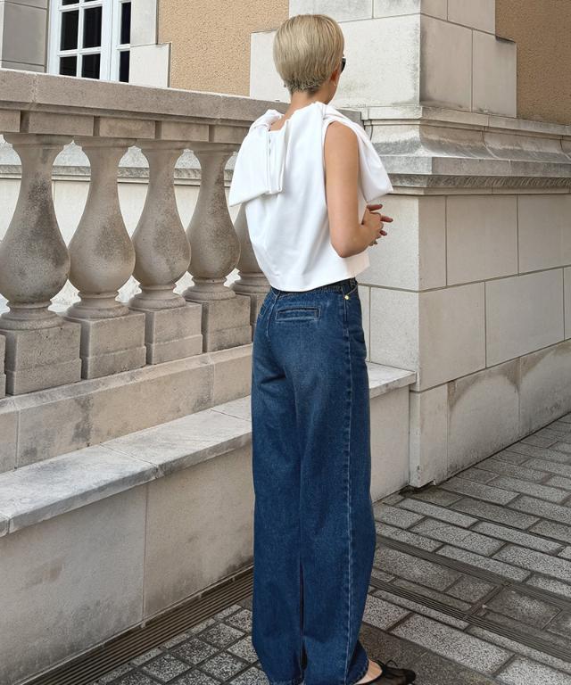 リボンVネックトップス_sty26ss-tp46