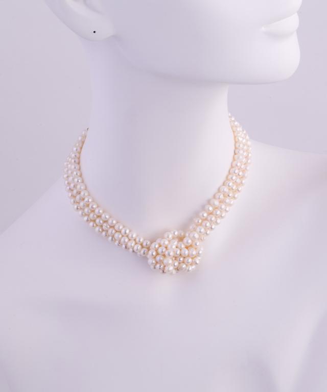 ＜日本製＞淡水パールボリュームネックレス_sym26aw-ac08