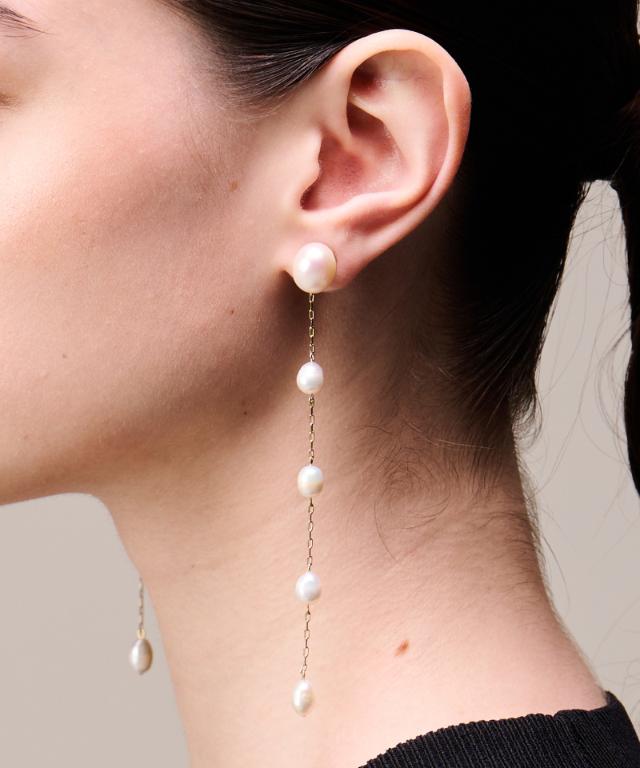 淡水パールロングピアス_sym26ss-ac03