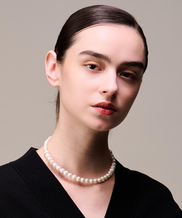 淡水パール 多連チョーカー 44cm SILVER金具 淡水パール 多連チョーカー 44cm SILVER金具 Risa（リサ） ネックレス