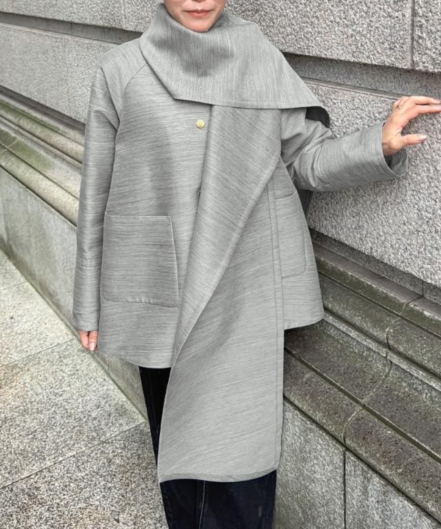 シルクウールエアリーコート＜ウール90%・シルク10%＞_tkh26aw-co02