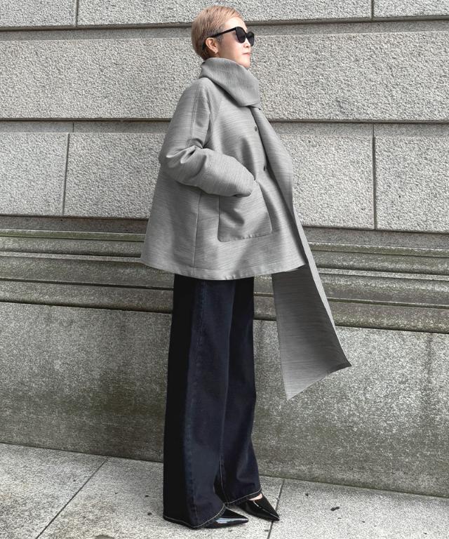 シルクウールエアリーコート＜ウール90%・シルク10%＞_tkh26aw-co02
