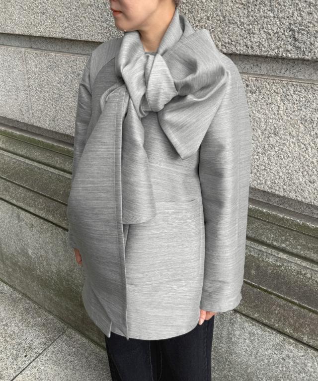 シルクウールエアリーコート＜ウール90%・シルク10%＞_tkh26aw-co02