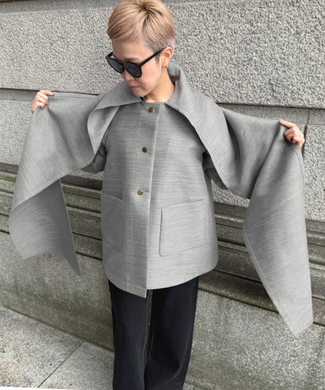 シルクウールエアリーコート＜ウール90%・シルク10%＞_tkh26aw-co02