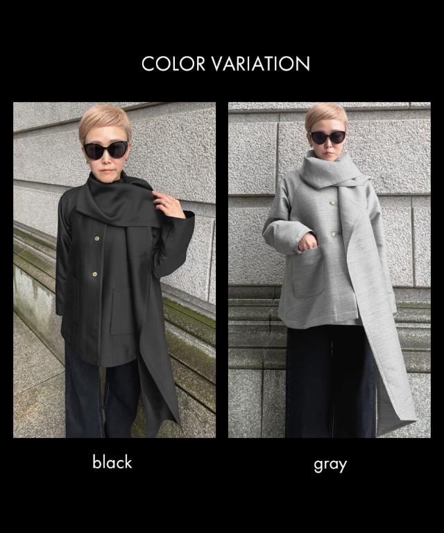 シルクウールエアリーコート＜ウール90%・シルク10%＞_tkh26aw-co02
