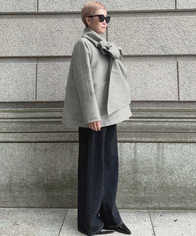 シルクウールエアリーコート＜ウール90%・シルク10%＞_tkh26aw-co02