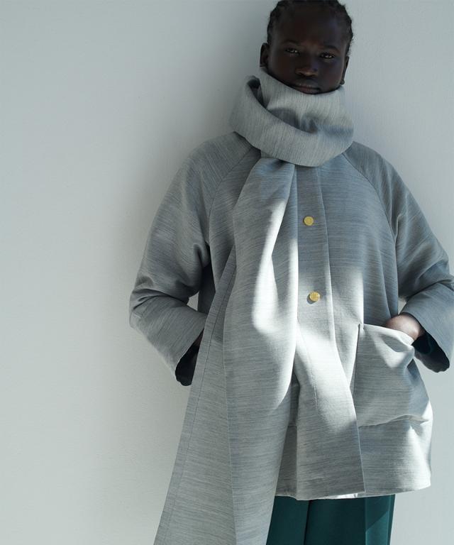 シルクウールエアリーコート＜ウール90%・シルク10%＞_tkh26aw-co02