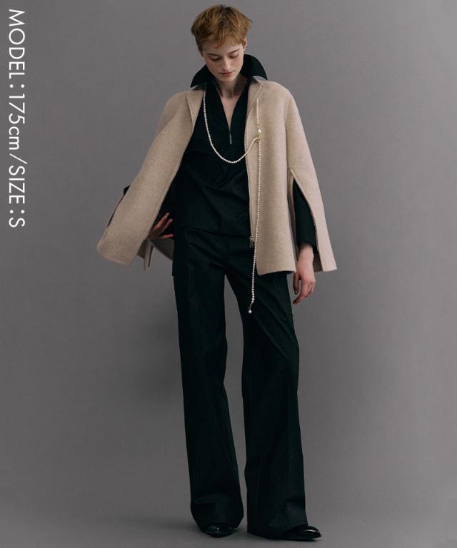 ウールカシミヤオープンスリーブコート_ugc26aw-co03