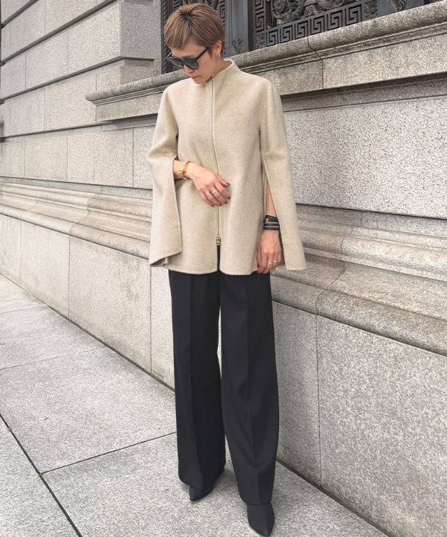 ウールカシミヤオープンスリーブコート_ugc26aw-co03